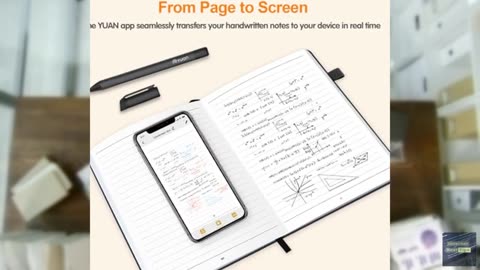 Yuan Digital Notebook with Smart Pen, Real-time Sync for Digitizing, Bluetooth W