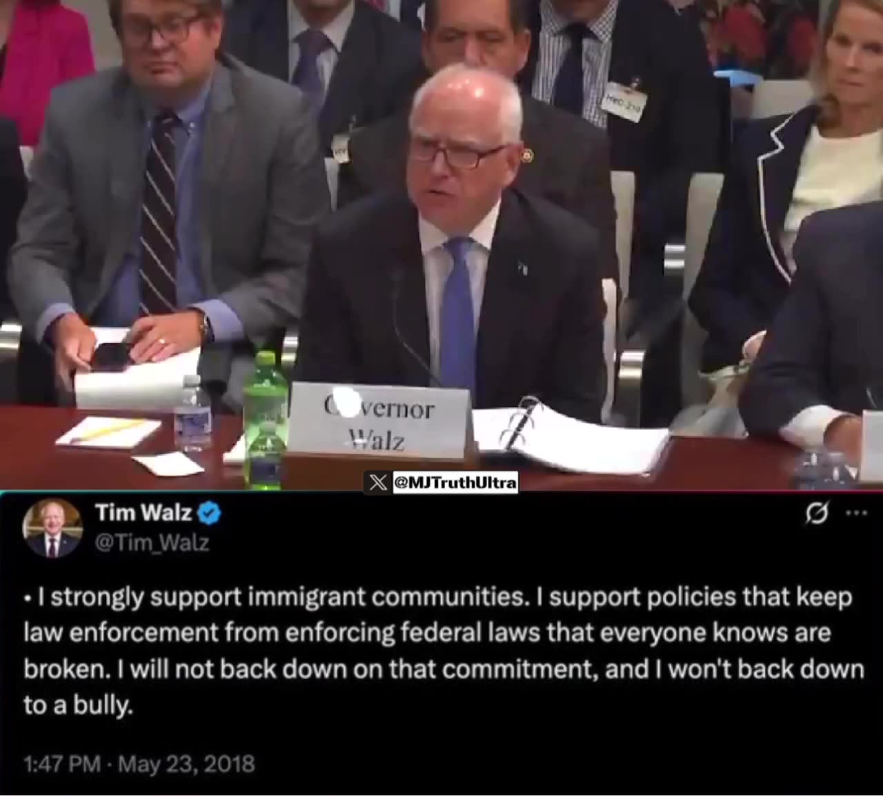 Rep Tom Emmer catches Gov Tim Walz in a Lie supporting ICE policies