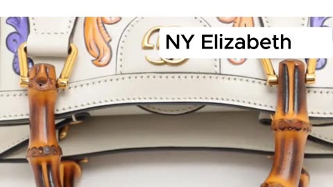 GUCCI BAMBOO DIANA LEATHER 2‑WAY HANDBAG WHITE