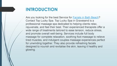 Best Service for Facials in Bath Beach