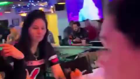 Bar owner stands his ground after a costumer came up to him and asked him why he’s playing