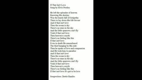 If That Isn't Love by SRM