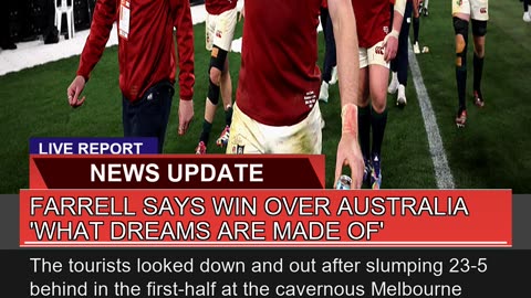 Farrell Says Win Over Australia What Dreams Are M