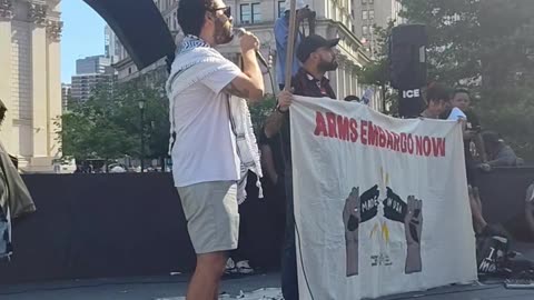 "Stop the deportations now!" "ICE OUT OF NEW YORK"