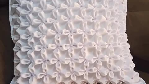 Elegant Fabric Design with Beads, Thread & Needle | Hand Embroidery Tutorial