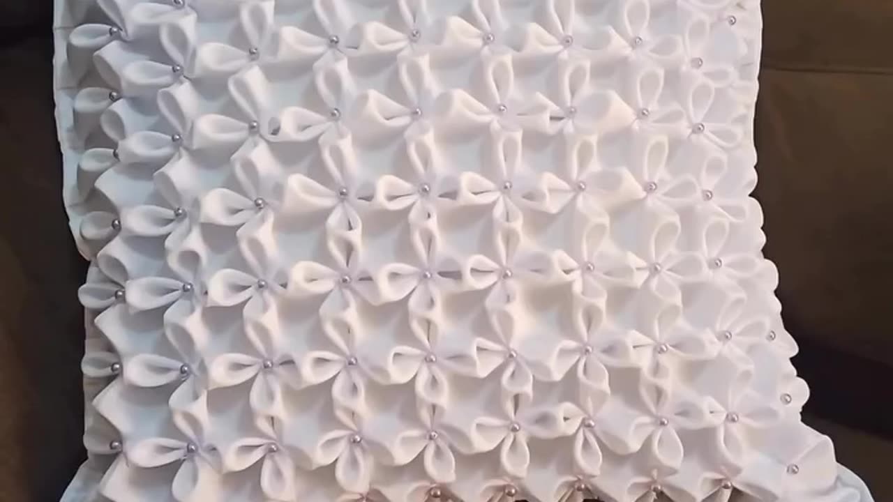 Elegant Fabric Design with Beads, Thread & Needle | Hand Embroidery Tutorial