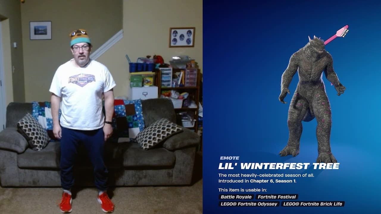 FFG Dance Fortnite Emotes Lil' Winterfest Tree