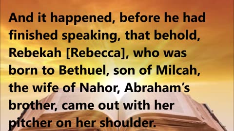 God answers the servant’s prayer before it was finished.