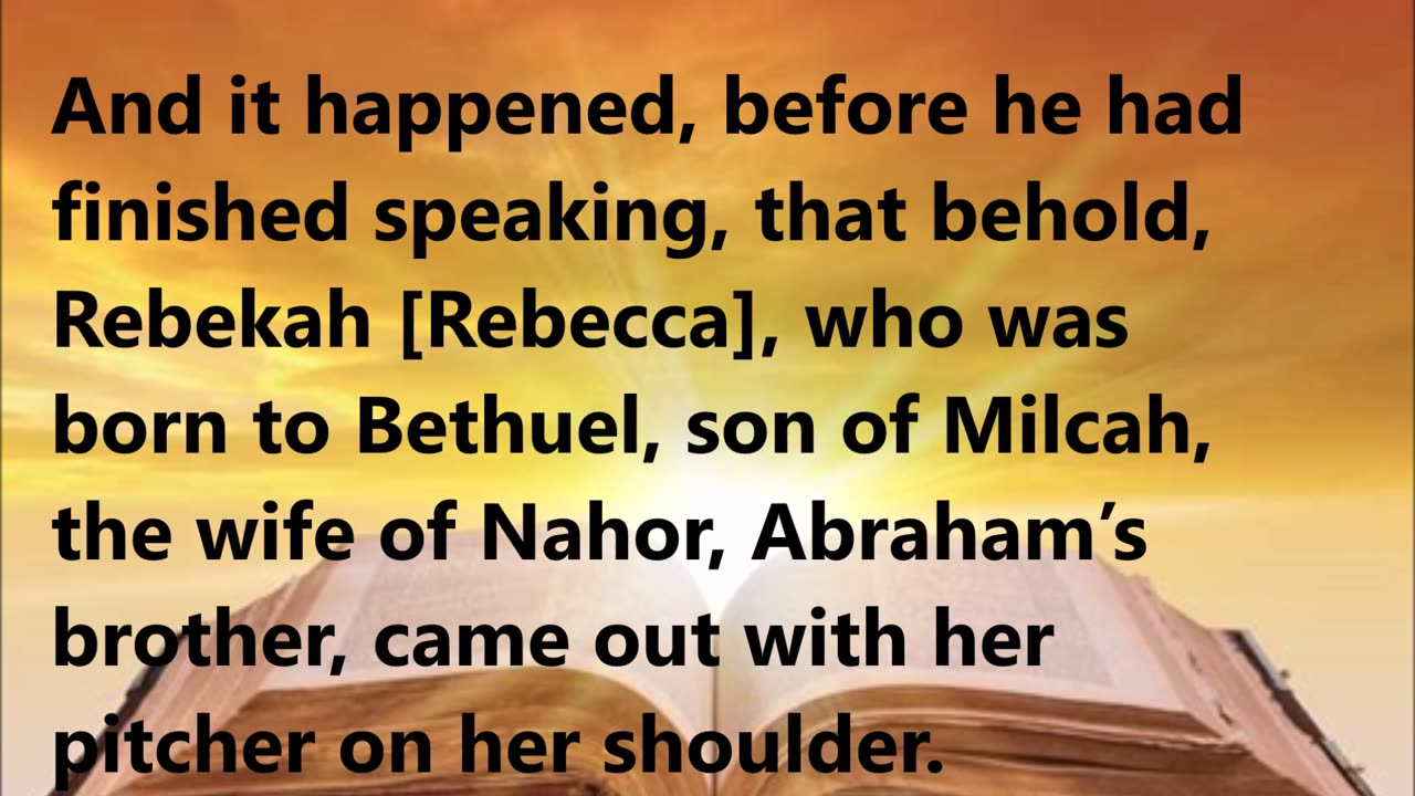 God answers the servant’s prayer before it was finished.