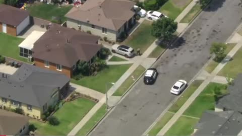 Police chase of suspects in Compton, Los Angeles