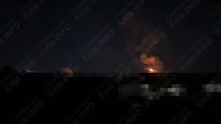 🤬 The moment of strikes in Bucha and Irpin area near Kyiv. There were at least 10 explosions.
