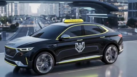 Futuristic magnetic-Lev city taxi landing at urban platform | The Quantum Transit #usa #shorts #uk