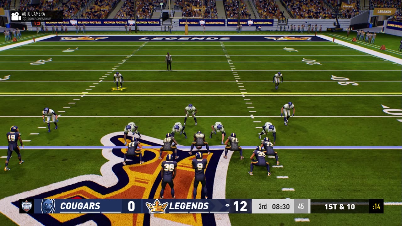 Maximum Football New York West Cougars Dynasty Yr 1 Game 10 Cougars Vs Legends CPU Vs CPU