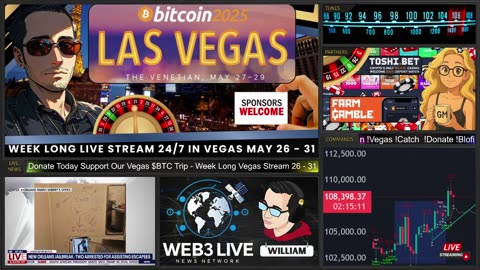 24/7 Web3 News Network Bitcoin Vegas Live May 26-31 🚨 24/7 $BTC Sponsor Us! 💥