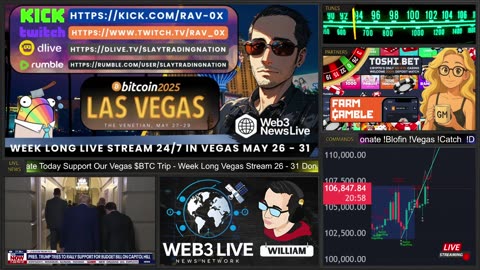 24/7 Web3 News Network Bitcoin Vegas Live May 26-31 🚨 24/7 $BTC Sponsor Us! 💥
