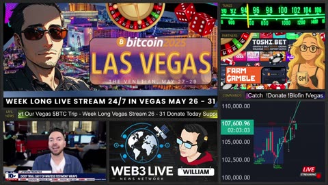 24/7 Web3 News Network Bitcoin Vegas Live May 26-31 🚨 24/7 $BTC Sponsor Us! 💥
