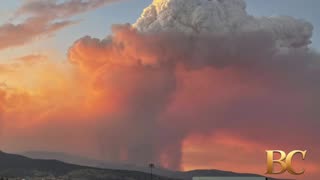 Two wildfires in US west spur ‘fire clouds’ with erratic weather systems