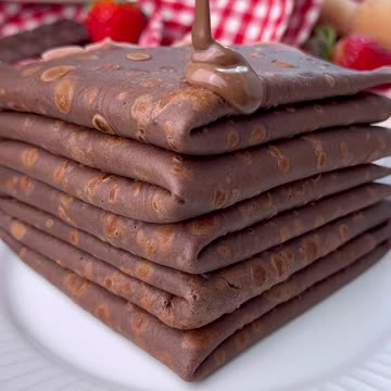 🍫 CRÊPES KINDER 4 INGREDIENTS 😋 in 2 minutes!