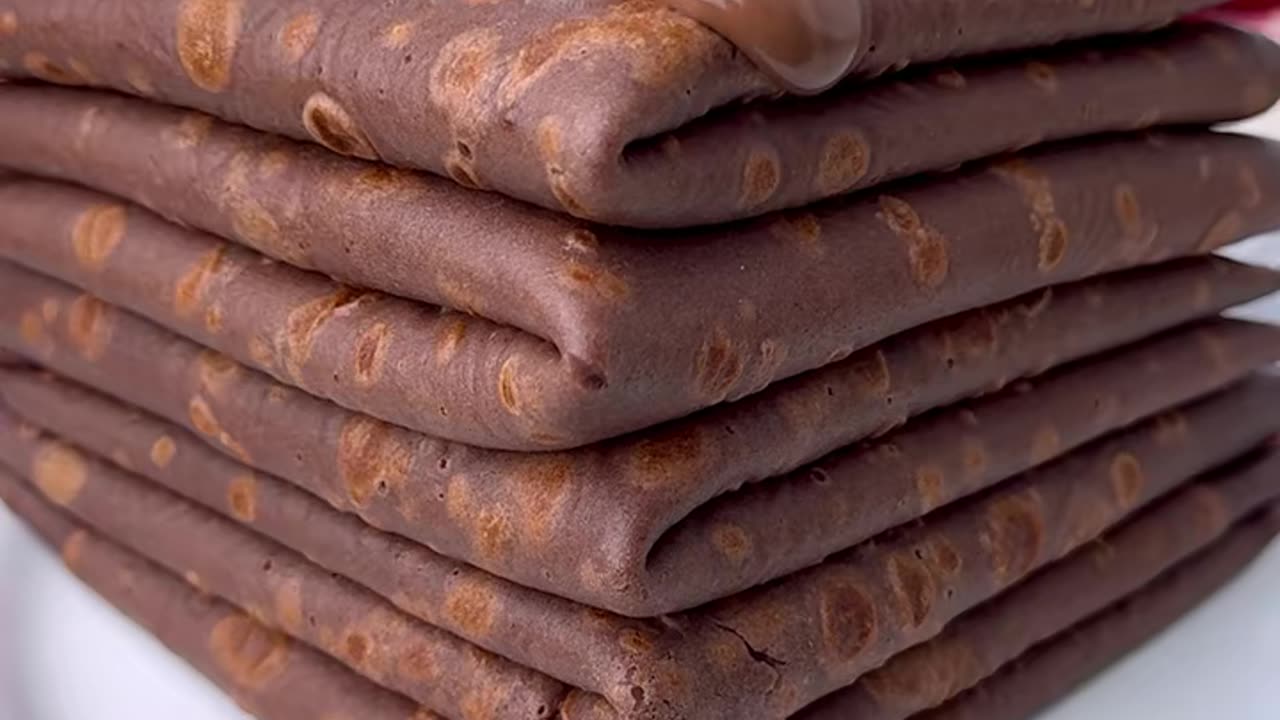 🍫 CRÊPES KINDER 4 INGREDIENTS 😋 in 2 minutes!