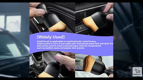 AOCISKA Car Interior Detailing Brush,Soft Bristle Cleaning Brush Car Detailing B