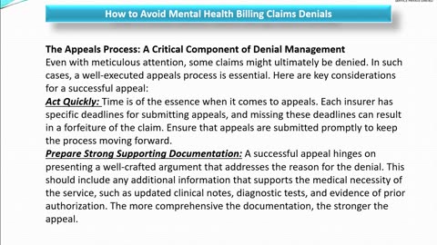 How to Avoid Mental Health Billing Claims Denials?