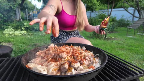Sexy wifee Simple Life in the Village ASMR