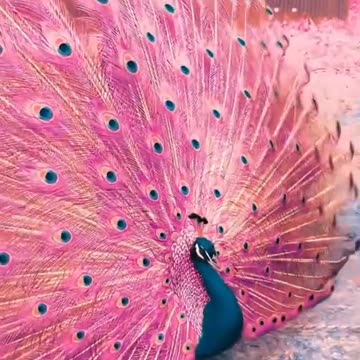 “✨ Rare Pink Peacock – A Once-in-a-Lifetime Beauty! 🦚💖”