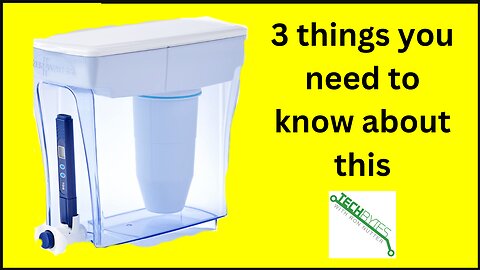 3 Things to know about the ZeroWater 20-Cup Ready-Pour 5-Stage Water Filter Dispenser