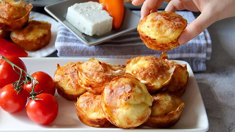 Lunchbox & Snack Idea. How to Make Mini Banitsa Pastries? Traditional Bulgarian Recipe 🇧🇬