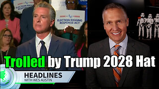 Gavin Newsom Triggered by "Trump 2028" Hat