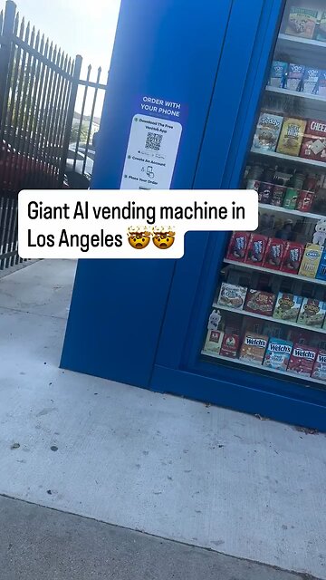Giant Vending Machine Operated By Robots