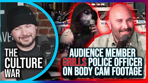 Audience Member GRILLS Police Officer On Body Cam Footage
