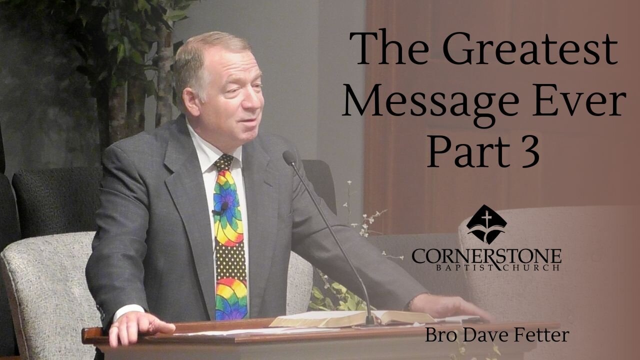 The Greatest Message Ever Part 3--Sun PM--Apr 27, 2025