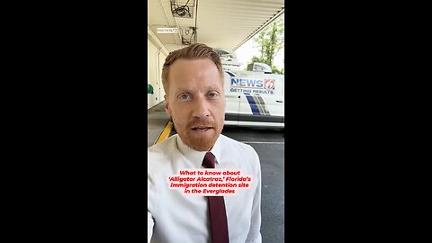 Alligator Alcatraz immigrant center opens in Florida as protests and lawsuit challenge Trump visit