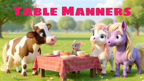 GiGi and Friends Learn about Table Manners