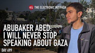 I will never stop speaking about Gaza, with Abubaker Abed