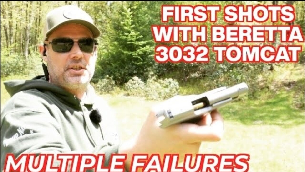 Beretta Tomcat 3032 Pistol 32 Auto First Shots & Multiple Feed Failures