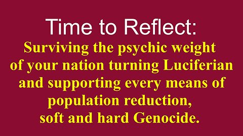 Time to Reflect