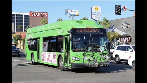 New Flyer XN40 bus in Los Angeles, California.