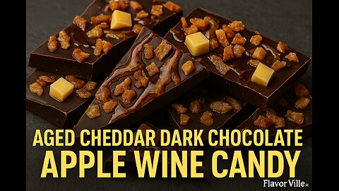 Aged Cheddar Dark Chocolate Apple Wine Candy