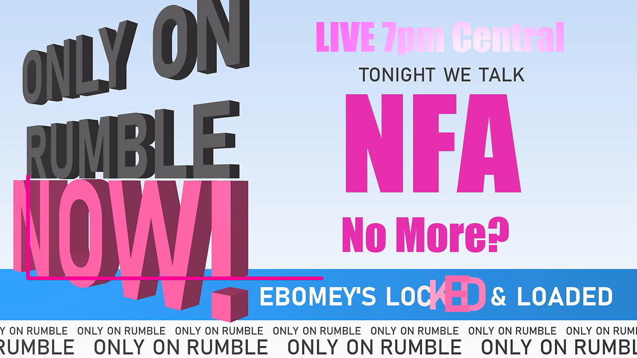 NFA ... No More?
