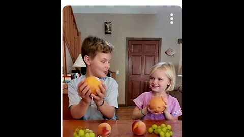 Fruit challenges kids food video kids fun ☺️