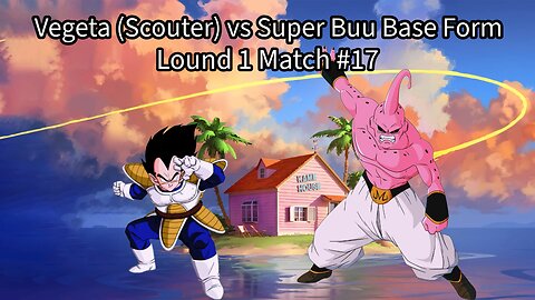 Lound 1 Match #17: Vegeta (Scouter) vs Super Buu (DB: Raging Blast 2 Ultimate Tournament)