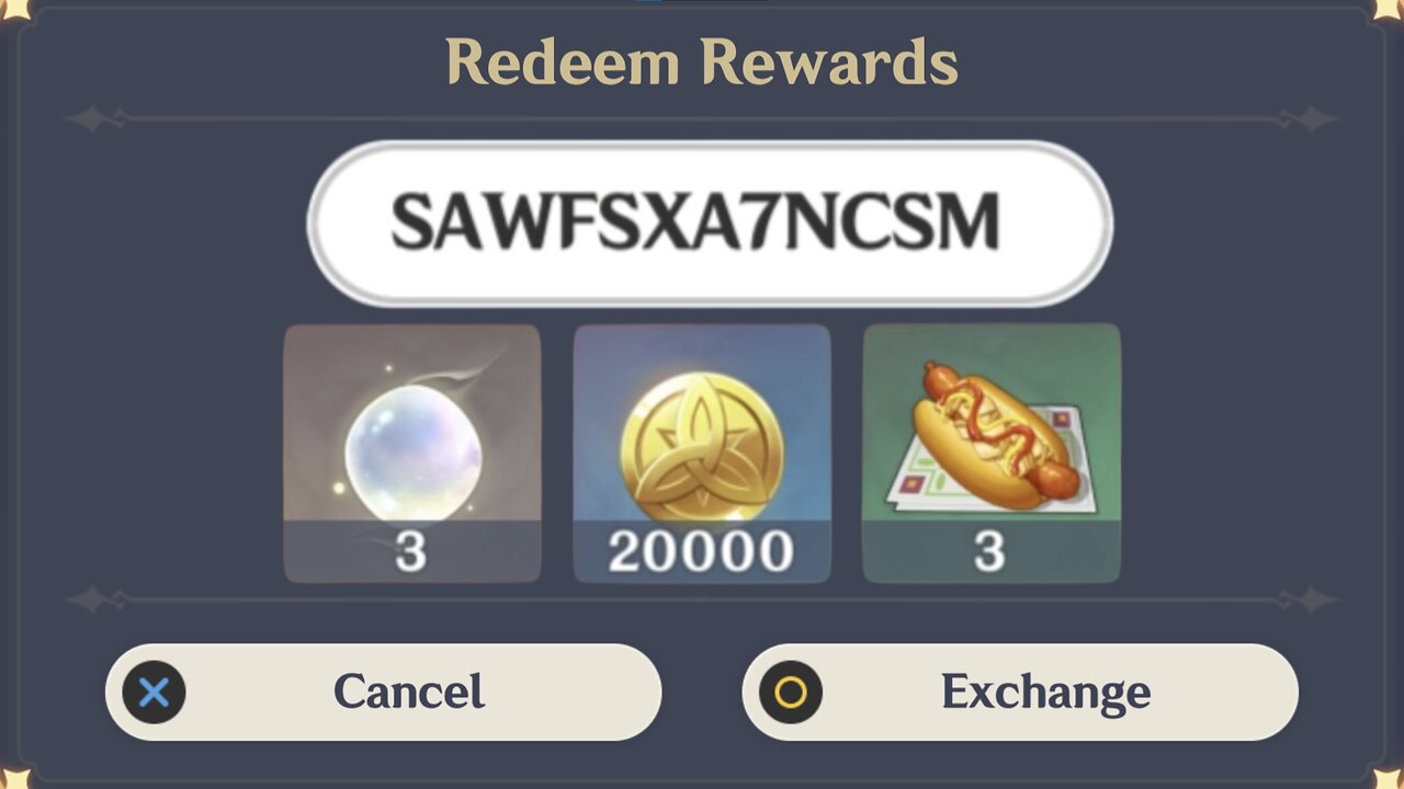 September 13, 2025 ITEM Code (Genshin Impact)