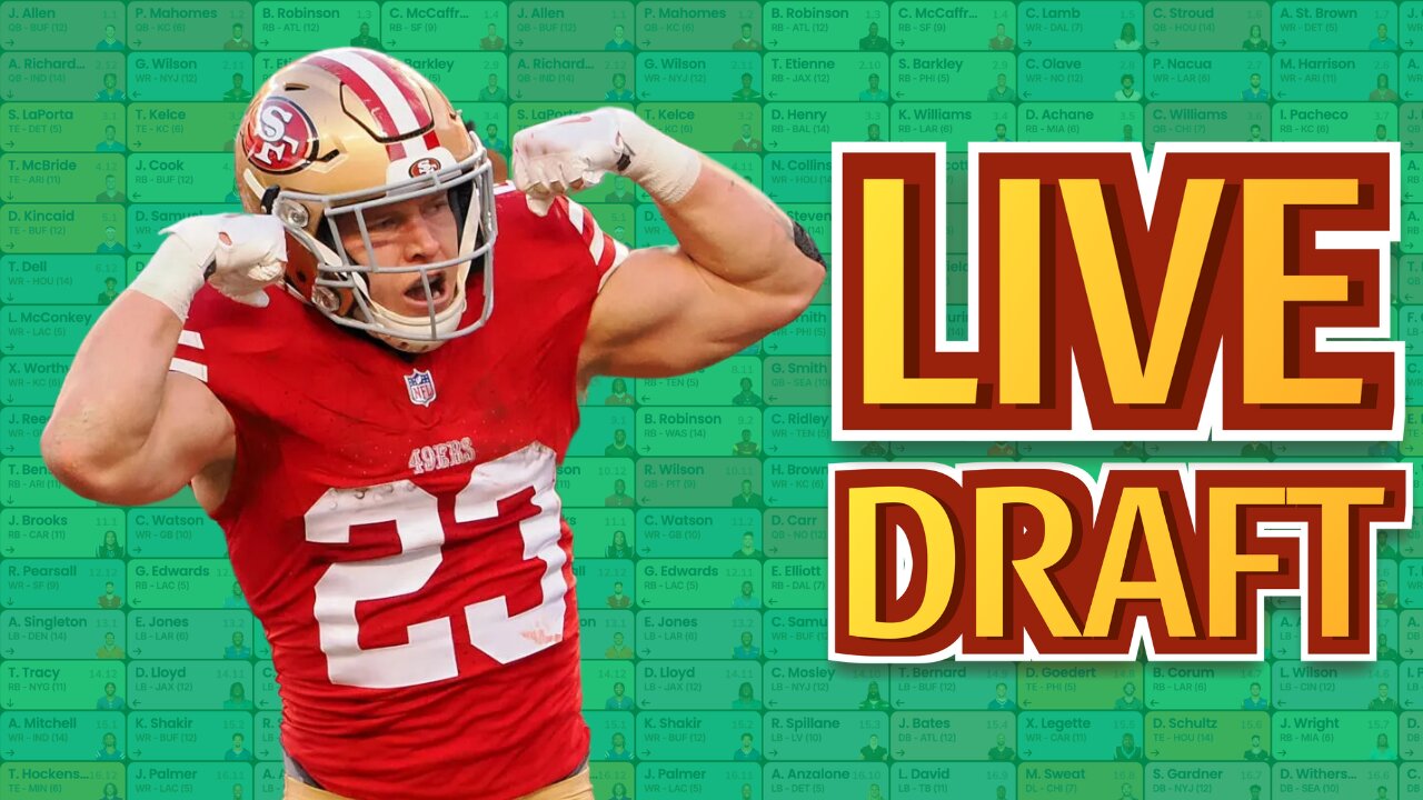 Crush the Competition: LIVE Fantasy Football Draft Like a PRO!