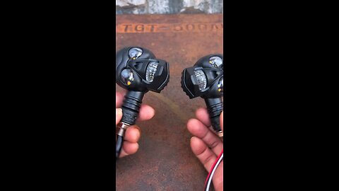 Motorcycle LED Skull Fog Lights – Dual Color Waterproof Auxiliary Headlights