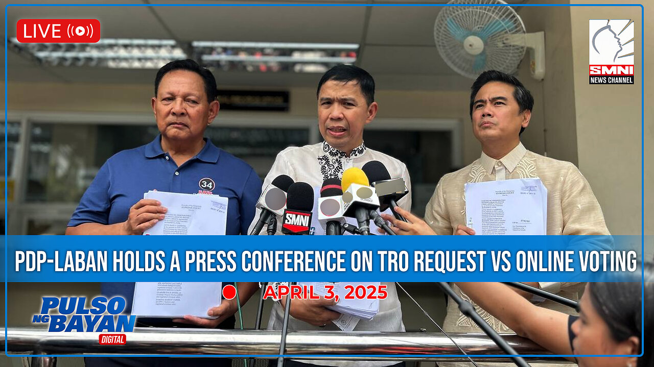 LIVE: PDP-Laban holds a press conference on TRO request vs online voting | April 3, 2025