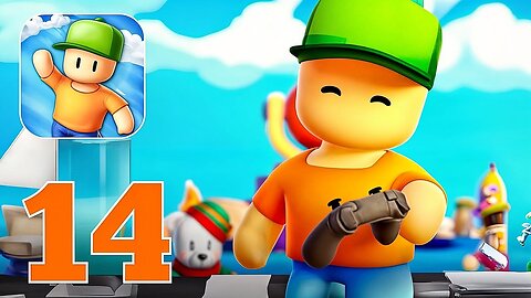 Stumble Guys - Gameplay Walkthrough Part 14 - Team-Up Trouble (Android, iOS)