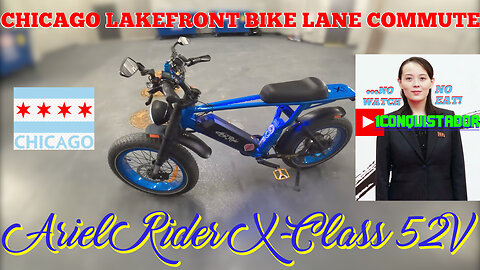 ARIEL RIDER X-CLASS 52V e-BIKE | ALMOST CRASHED + KAREN ENCOUNTERS ON A CHICAGO LAKEFRONT BIKE TRAIL