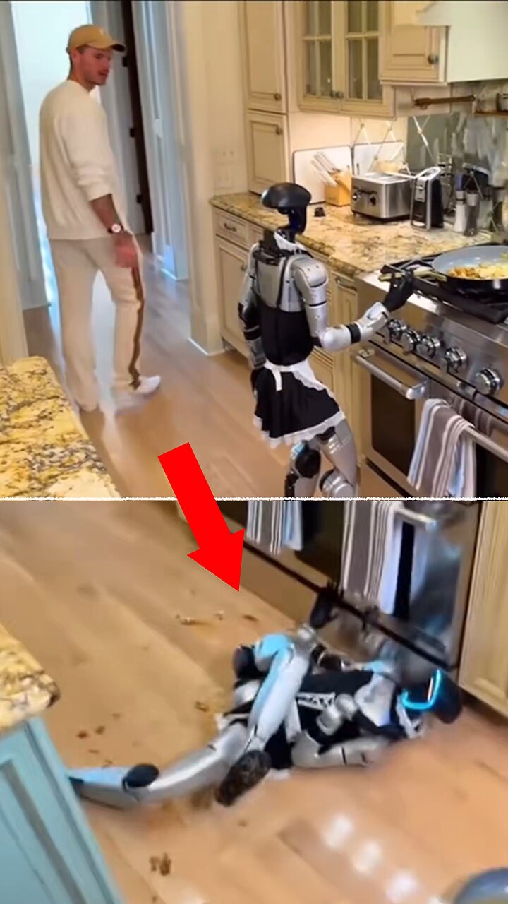 Intenta que su robot le ayude en la cocina y no sale bien
